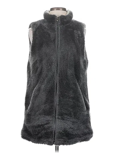 Pre-owned Jodifl Faux Fur Vest In Gray
