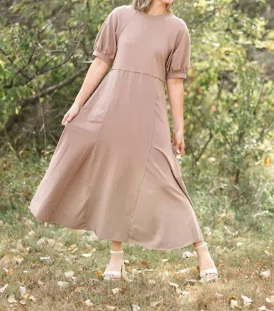 Jodifl Find A Way Dress In Taupe In Grey