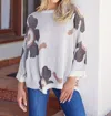 Jodifl Finding Your Happy Sweater In Ivory In Multi