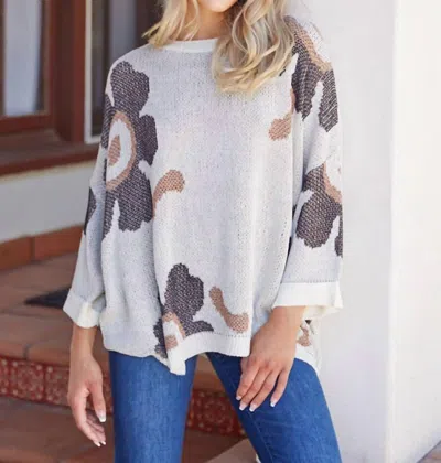 Jodifl Finding Your Happy Sweater In Ivory In Multi