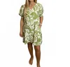 Jodifl Floral Shift Dress In Sage/white In Green