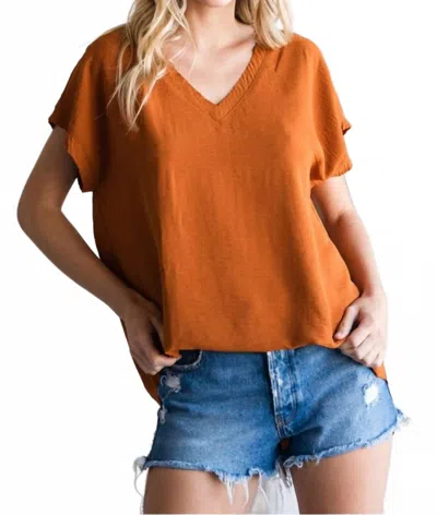 Jodifl Forever Famous Top In Caramel In Brown