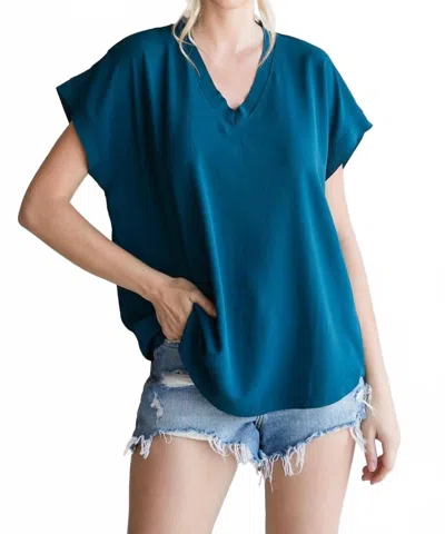 Jodifl Forever Famous Top In Teal In Blue