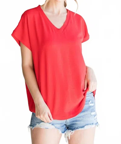 Jodifl Forever Famous Top In Tomato Red