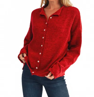 Jodifl Forevermore Cardigan In Red