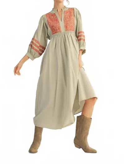 Jodifl Greta Dress In Striped In Gray