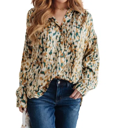 Jodifl In The Willows Button Up Blouse In Multi