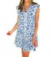 Jodifl Iris Mini Dress In Blue In Blue