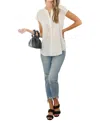 Jodifl Isn't It Ironic Top In White In Beige