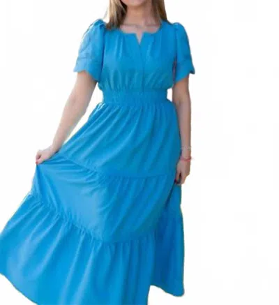 Jodifl Jayden Maxi Dress In Turquoise Blue