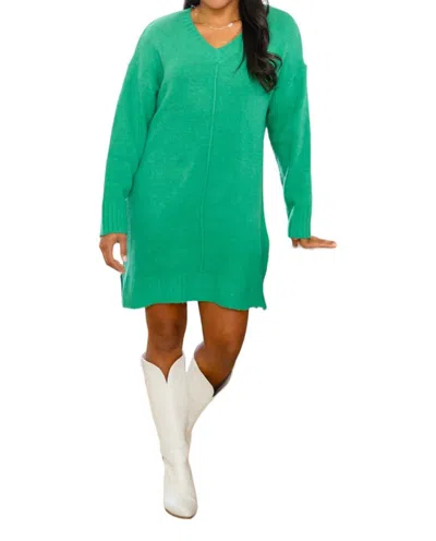 Jodifl Joyful Season Sweater Tunic In Green