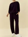 Jodifl Just Chillin Lounge Set In Black In Black