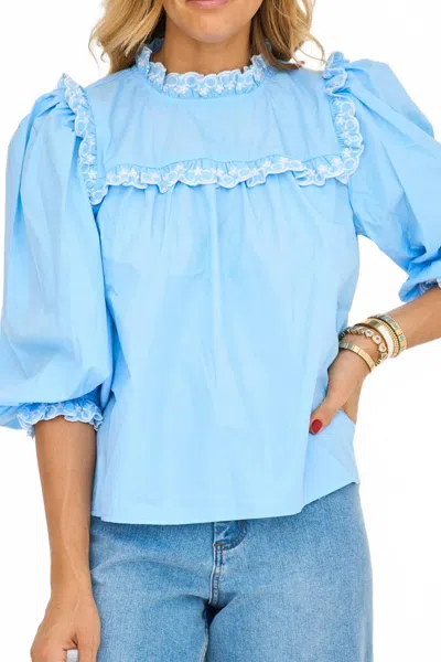 Jodifl Kelli Top In Sky Blue