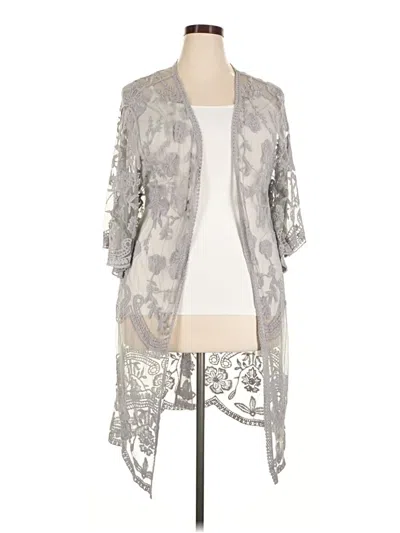 Pre-owned Jodifl Kimono In Gray