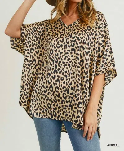 Jodifl Lani Leopard Blouse In Leopard Print In Multi