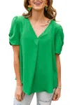 Jodifl Let's Meet Up Blouse In Green In Green