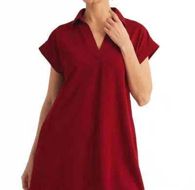 Jodifl Life Line Dress In Burgundy In White