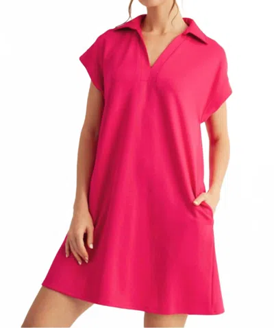 Jodifl Life Line Dress In Fuchsia In Pink