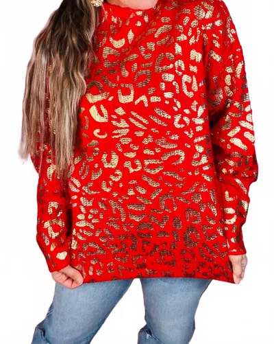 Jodifl Lila Sweater In Red
