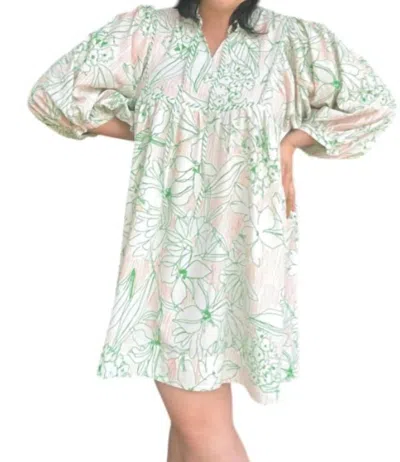 Jodifl Lily Pad Mini Dress In Green