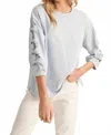 Jodifl Liz Bow Detail Top In Powder Blue In Gray
