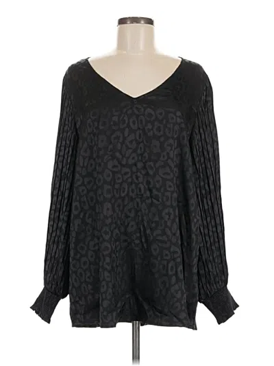 Pre-owned Jodifl Long Sleeve Blouse In Black