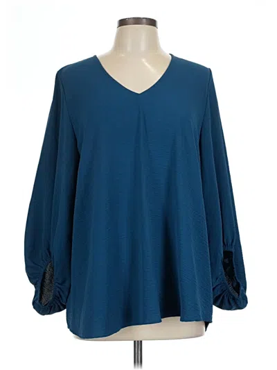 Pre-owned Jodifl Long Sleeve Blouse In Blue