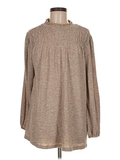 Pre-owned Jodifl Long Sleeve Blouse In Brown