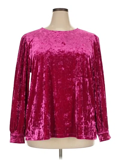 Pre-owned Jodifl Long Sleeve Blouse In Burgundy