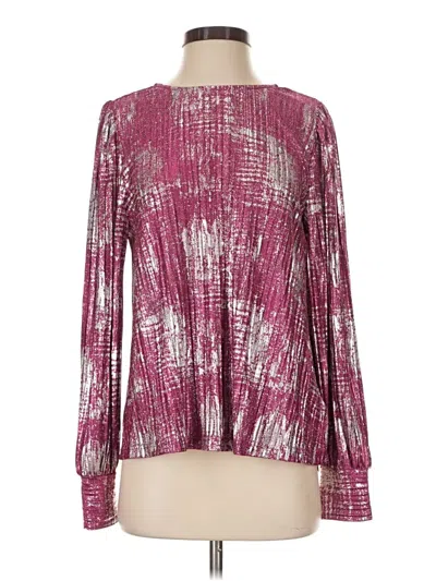 Pre-owned Jodifl Long Sleeve Blouse In Burgundy