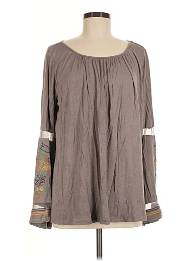 Pre-owned Jodifl Long Sleeve Blouse In Gray