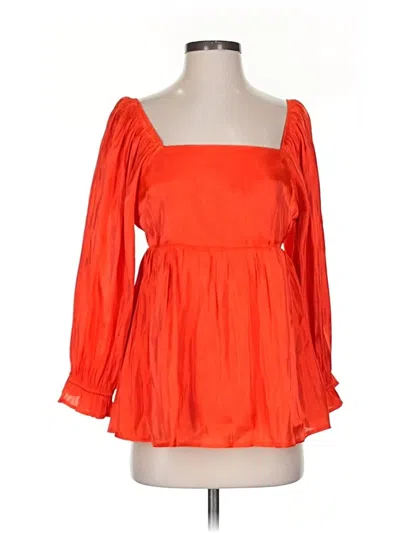 Pre-owned Jodifl Long Sleeve Blouse In Orange