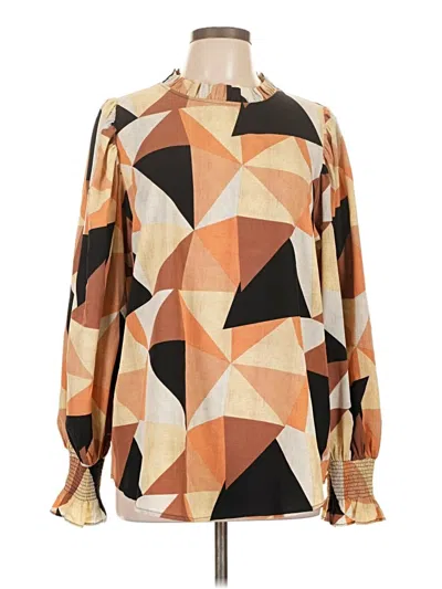 Pre-owned Jodifl Long Sleeve Blouse In Orange