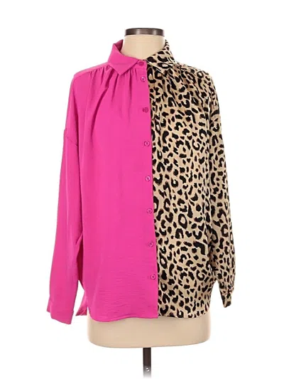 Pre-owned Jodifl Long Sleeve Blouse In Pink