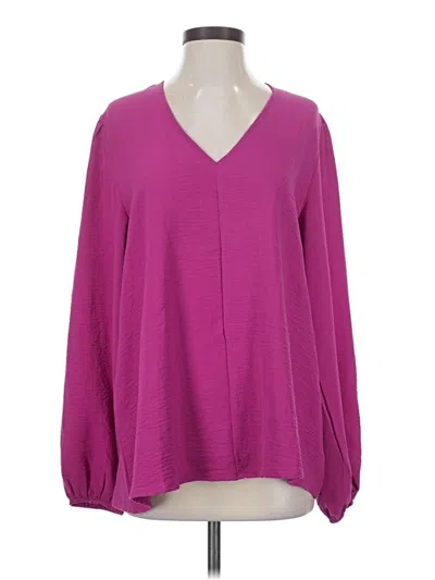 Pre-owned Jodifl Long Sleeve Blouse In Purple