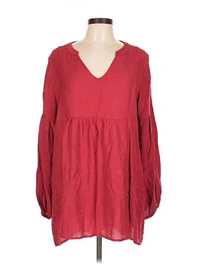 Pre-owned Jodifl Long Sleeve Blouse In Red