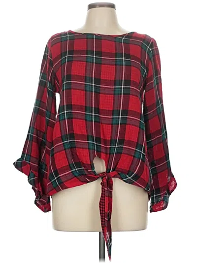 Pre-owned Jodifl Long Sleeve Blouse In Red