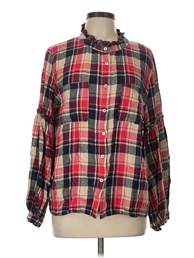 Pre-owned Jodifl Long Sleeve Blouse In Red