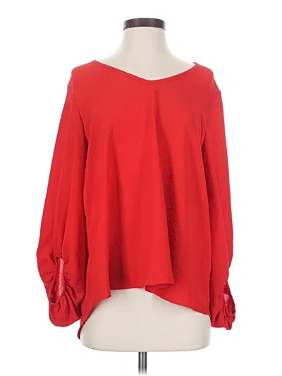 Pre-owned Jodifl Long Sleeve Blouse In Red