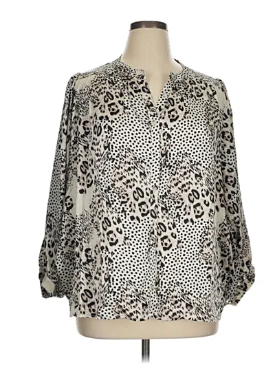 Jodifl Long Sleeve Blouse In Silver