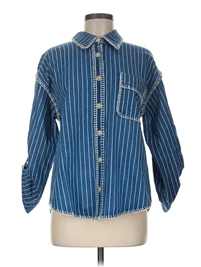 Pre-owned Jodifl Long Sleeve Button Down Shirt In Blue