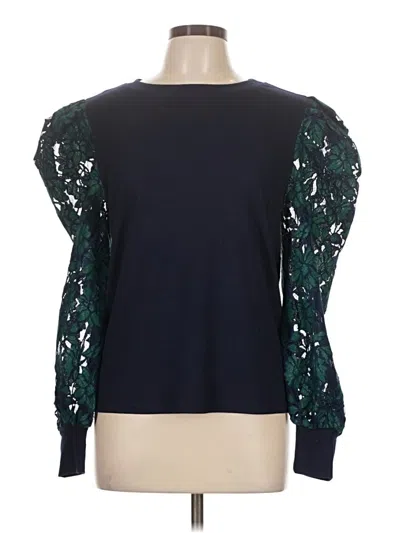 Pre-owned Jodifl Long Sleeve Top Blue Sweetheart Neckline Tops