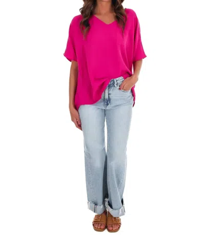 Jodifl Lovely Day Top In Magenta In Pink