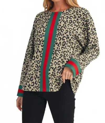 Jodifl Luxe Lineup Top In Leopard In Multi