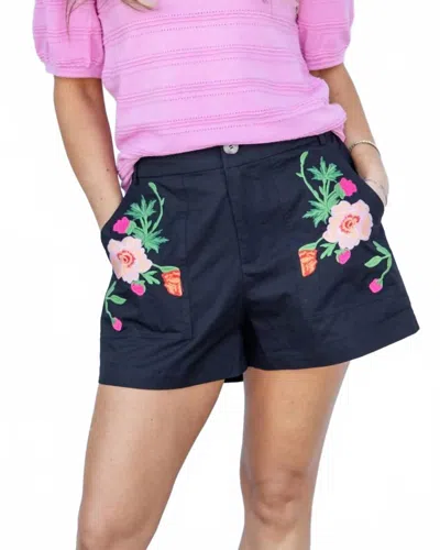 Jodifl Mila Shorts In Black In Blue
