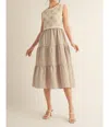 Jodifl Never Stop Dress In Beige In Beige