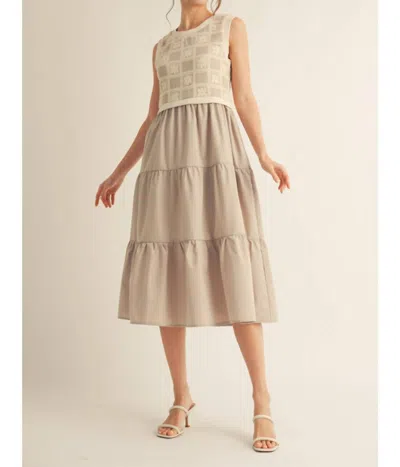 Jodifl Never Stop Dress In Beige