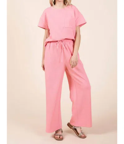Jodifl No Stranger To The Rain Pants In Bubble Gum In Multi