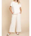 Jodifl No Stranger To The Rain Pants In Ivory In Multi