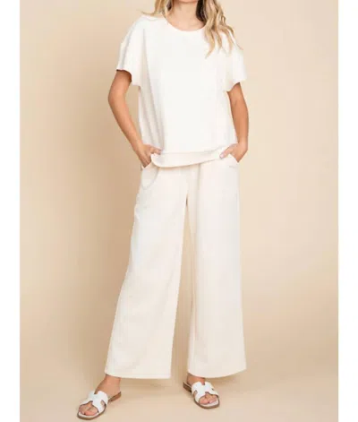 Jodifl No Stranger To The Rain Pants In Ivory In Multi